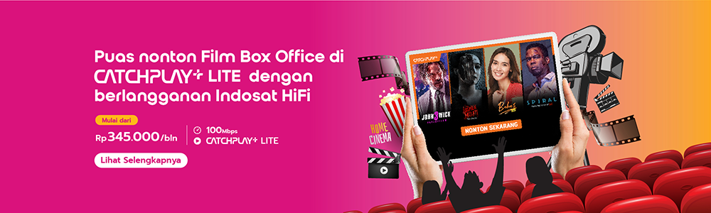 banner promo indosat hifi - catchplay lite - film box office