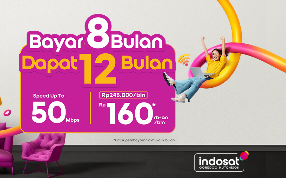 Paket harga Hifi Indosat internet unlimited murah